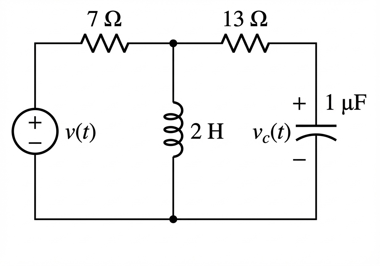 Circuit schematic for example 1.